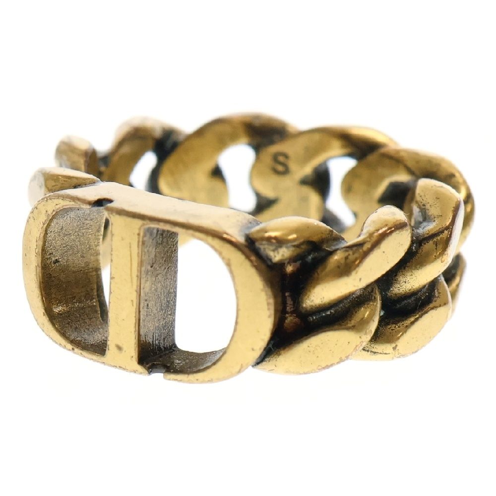 クリスチャンディオール DIOR ディオール CD リング M GP ゴールド