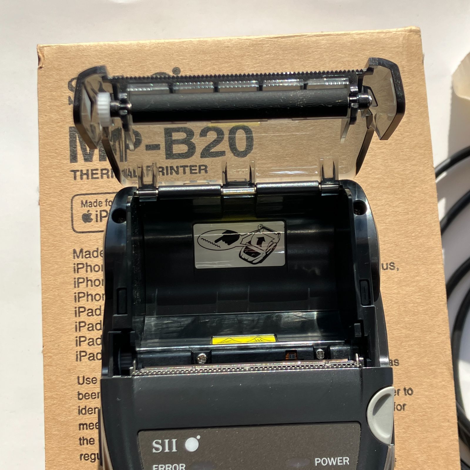 中古 セイコーインスツル モノクロ SII モバイル型感熱式プリンター MP