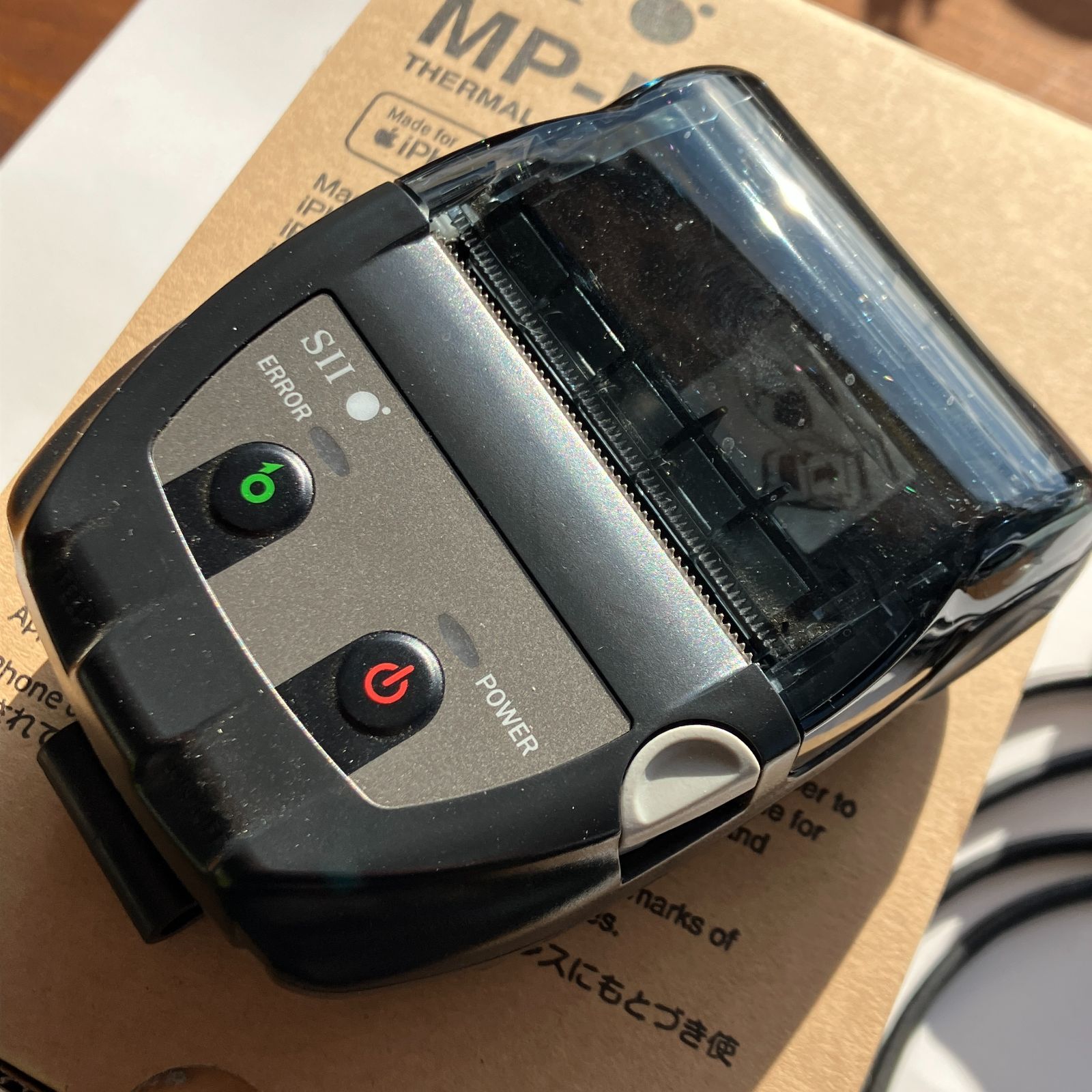 中古 セイコーインスツル モノクロ SII モバイル型感熱式プリンター MP