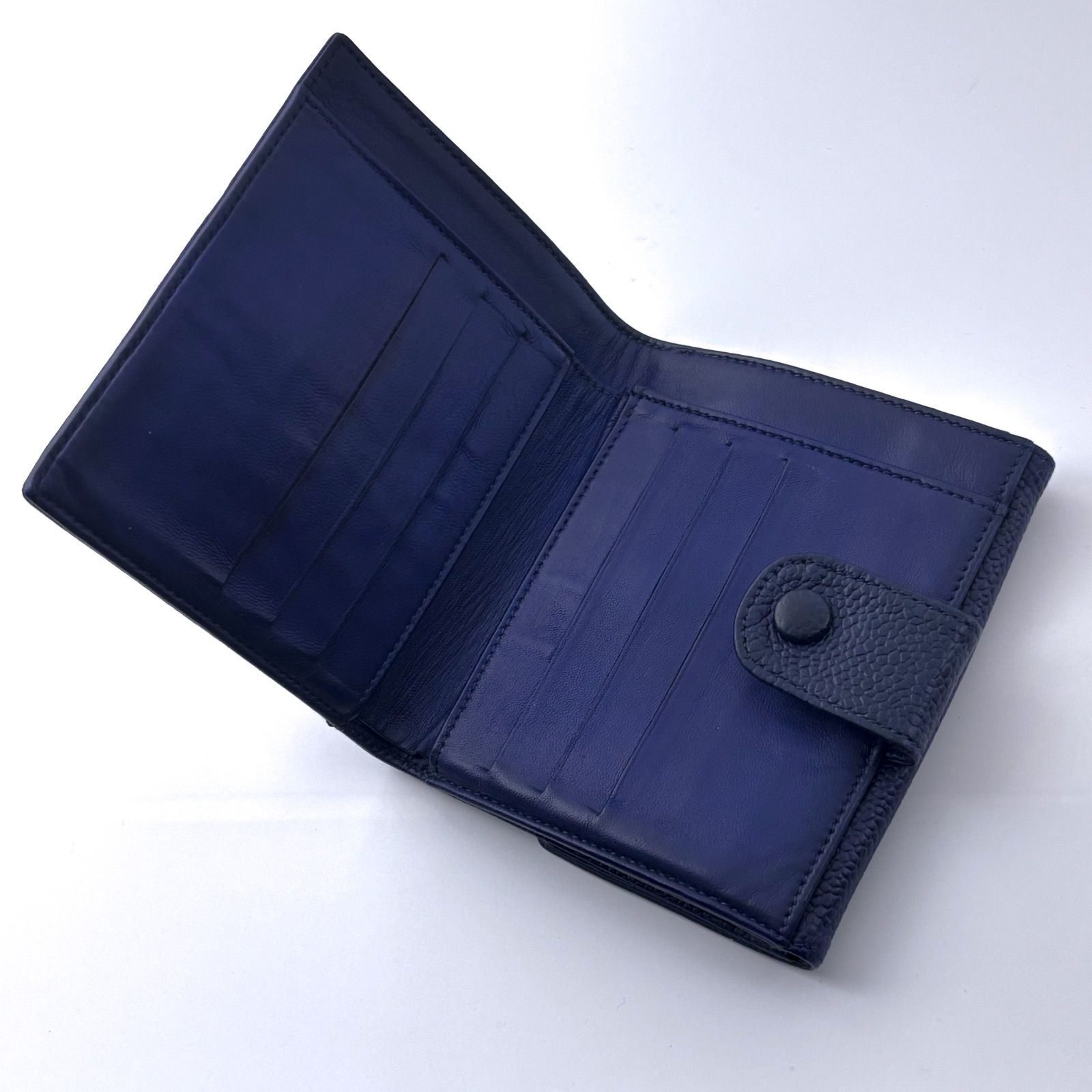 美品✨】シャネル 財布 デカココ キャビアスキン Wホック 二つ折