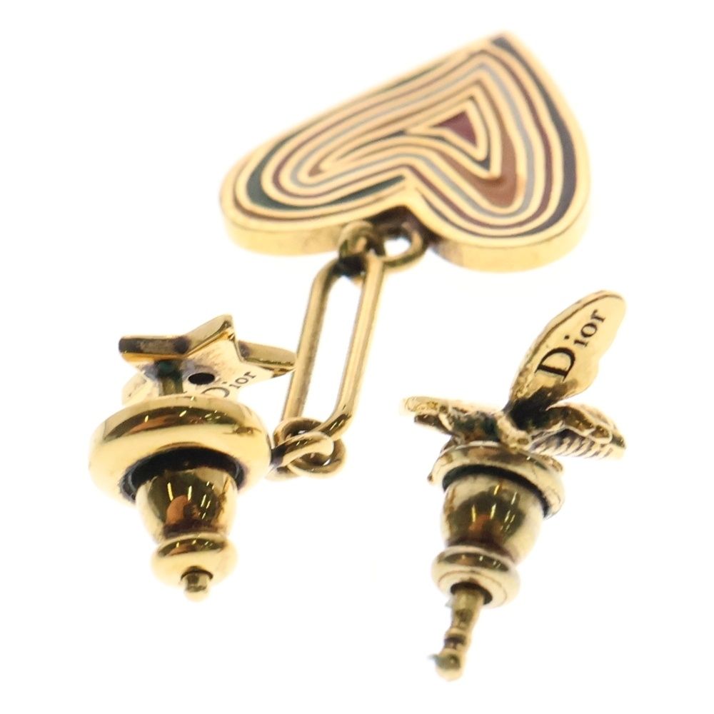 Christian Dior (クリスチャンディオール) ハート 蜂モチーフ ピアス