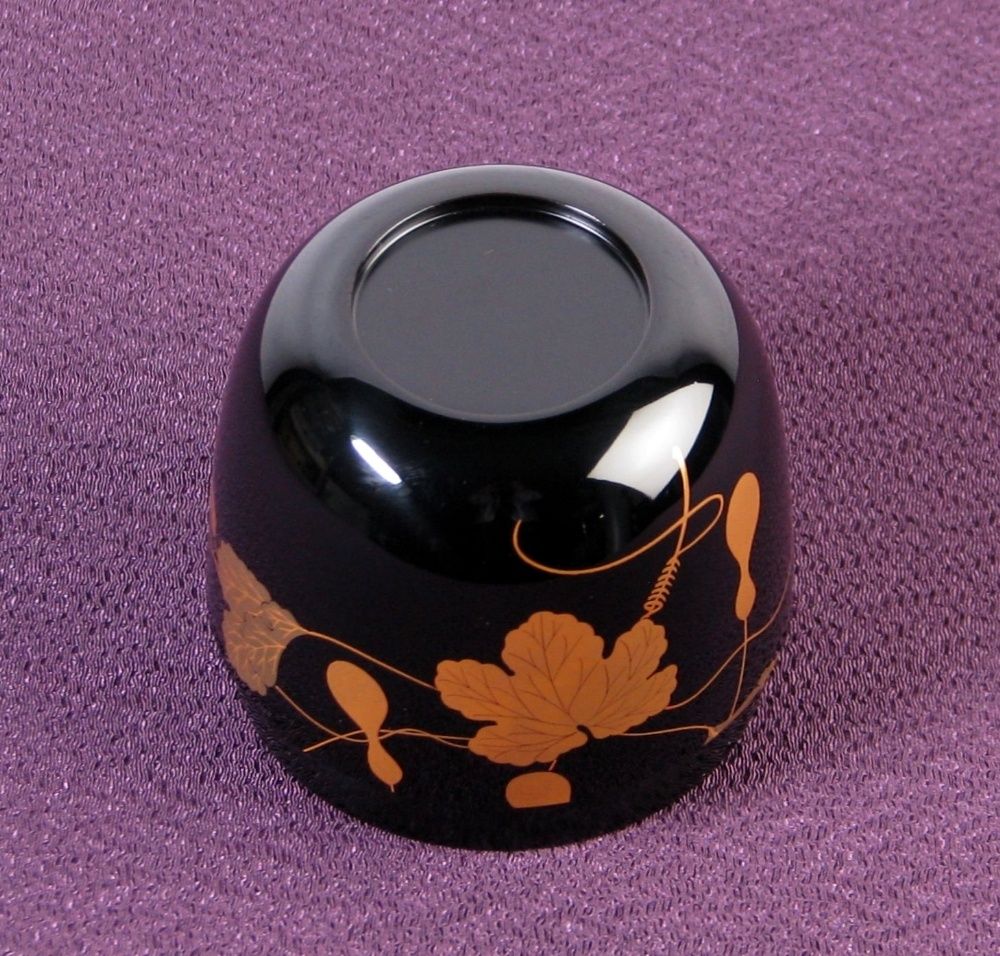 Y3030-6 茶道具 中村宗尹 金蒔絵 六瓢 中棗 共箱　YY Y3030-6 茶道具 中村宗尹 金蒔絵 六瓢 中棗 共箱 YY 中