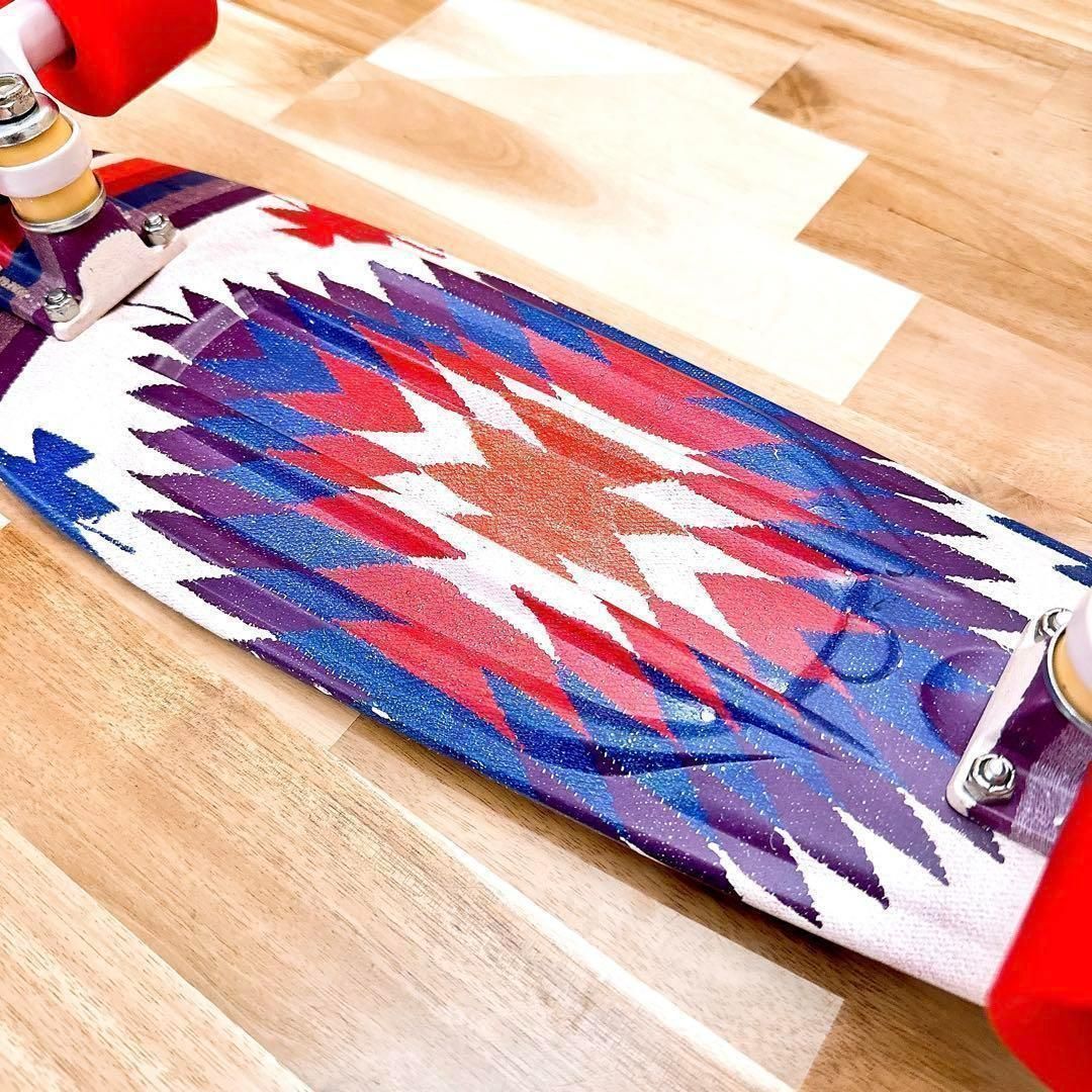 美品【ペニー】Penny ミニ クルーザー ネイティブ柄 スケートボード 紫×赤 美品【ペニー】Penny ミニ クルーザー ネイティブ柄 スケートボード 紫×赤