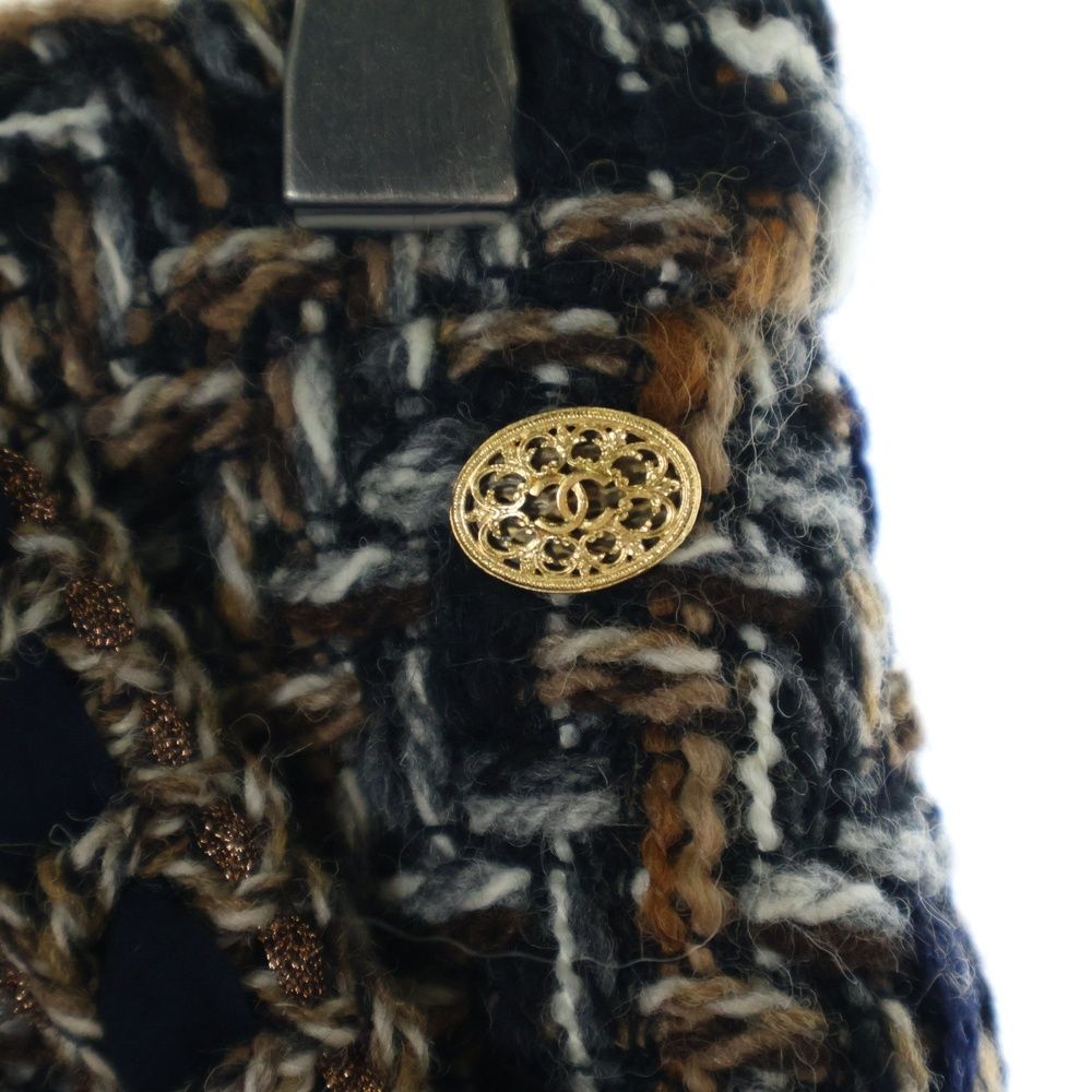 CHANEL シャネル　ニットスカート　ショート　ツイード　ココマーク　スタッズ 美品 CHANEL シャネル ツイード スカート ココマーク - メルカリ