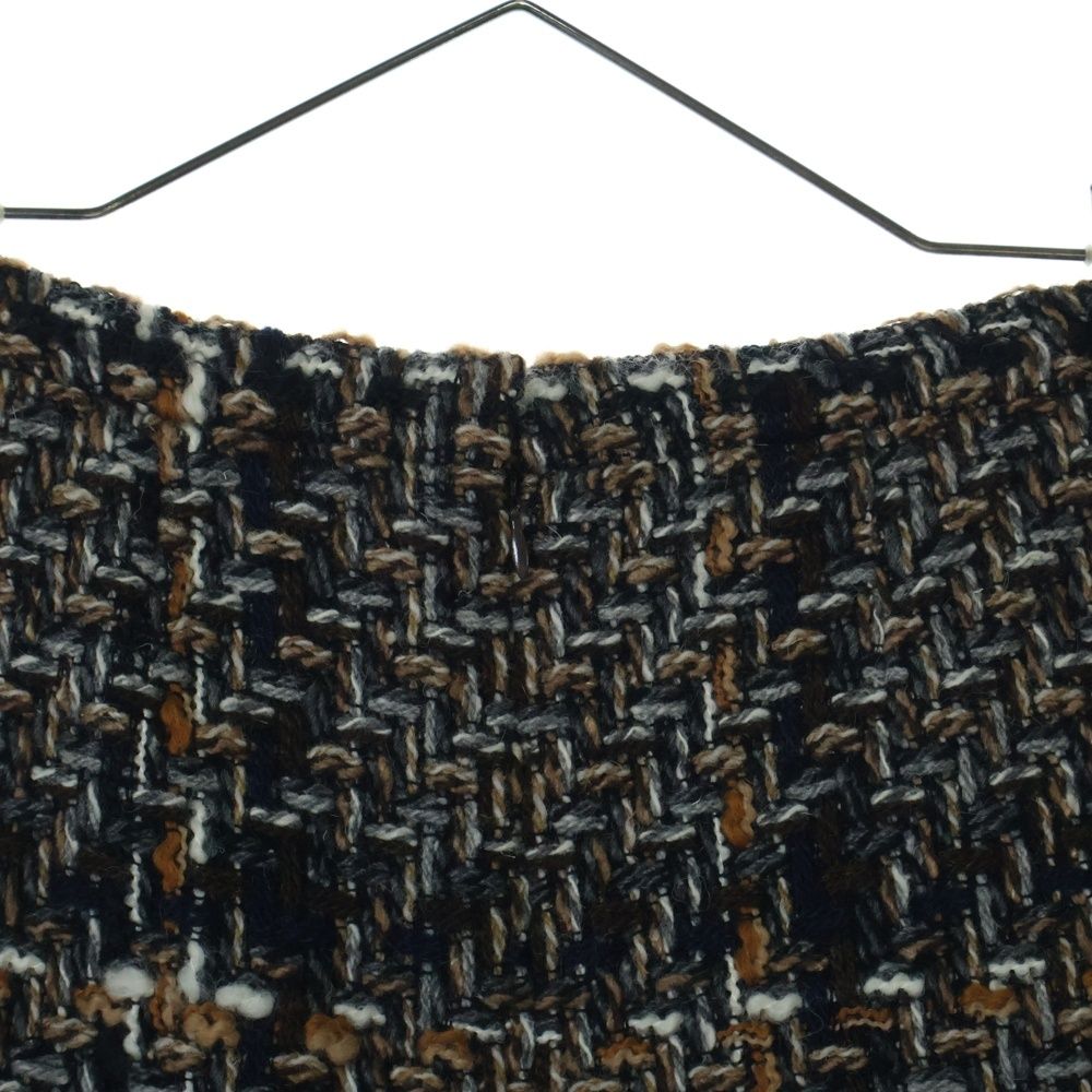 CHANEL (シャネル) ココマークピン ツイード ミニスカート ブラウン