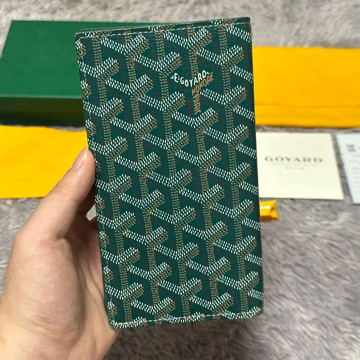 フルセット ゴヤール サンルイ長財布 グリーン