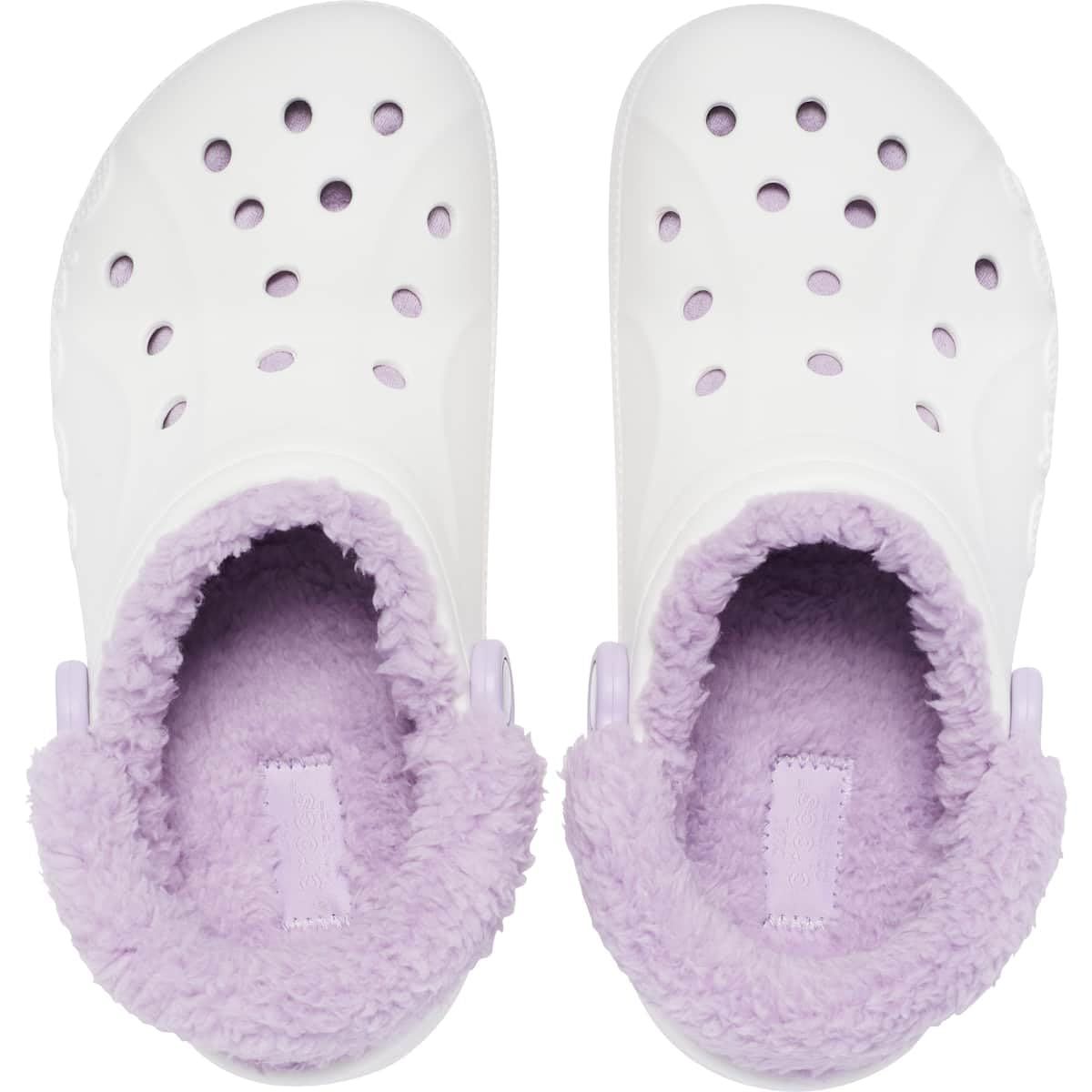  クロックス サンダル バヤ ラインド ファズ ストラップ クロッグ ホワイト ラベンダー 29 0 cm その他 靴