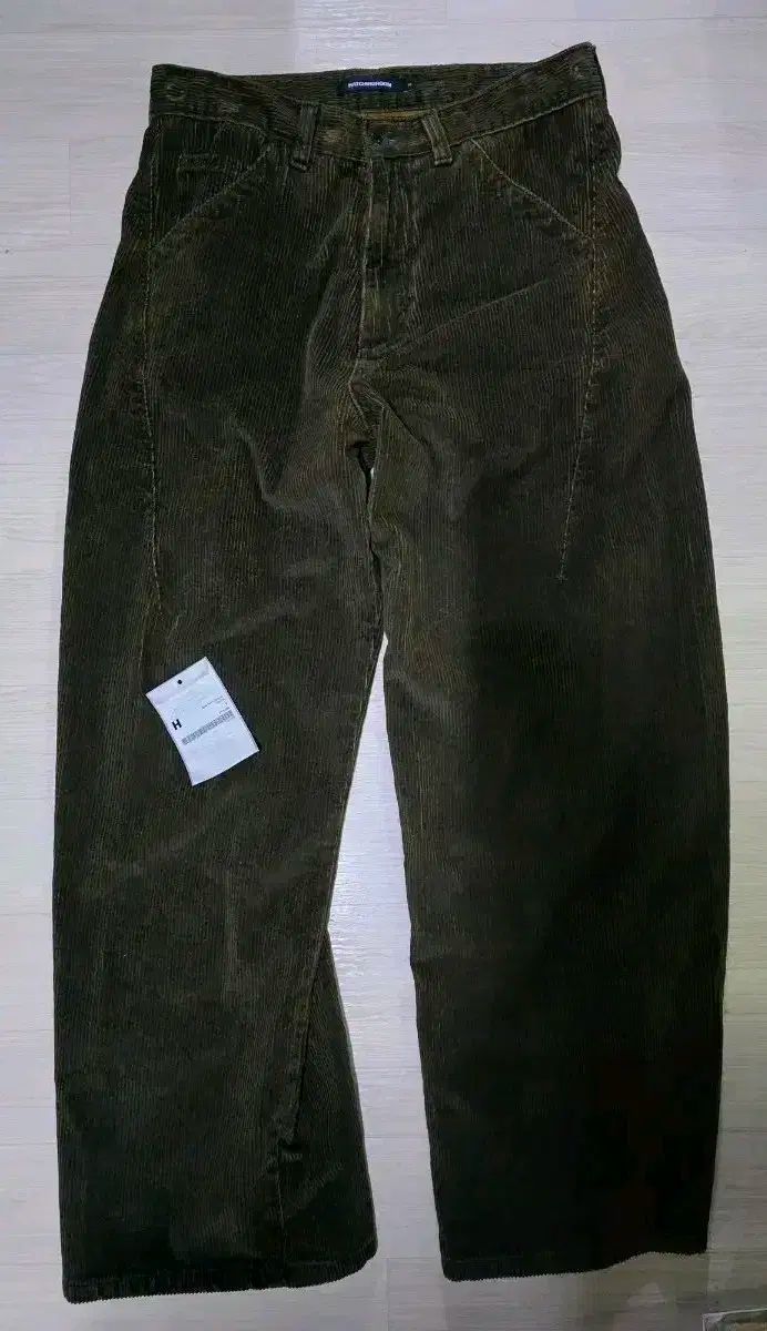 Hatchingroom ブランク パンツ コーデュロイ タバコ 3(M)