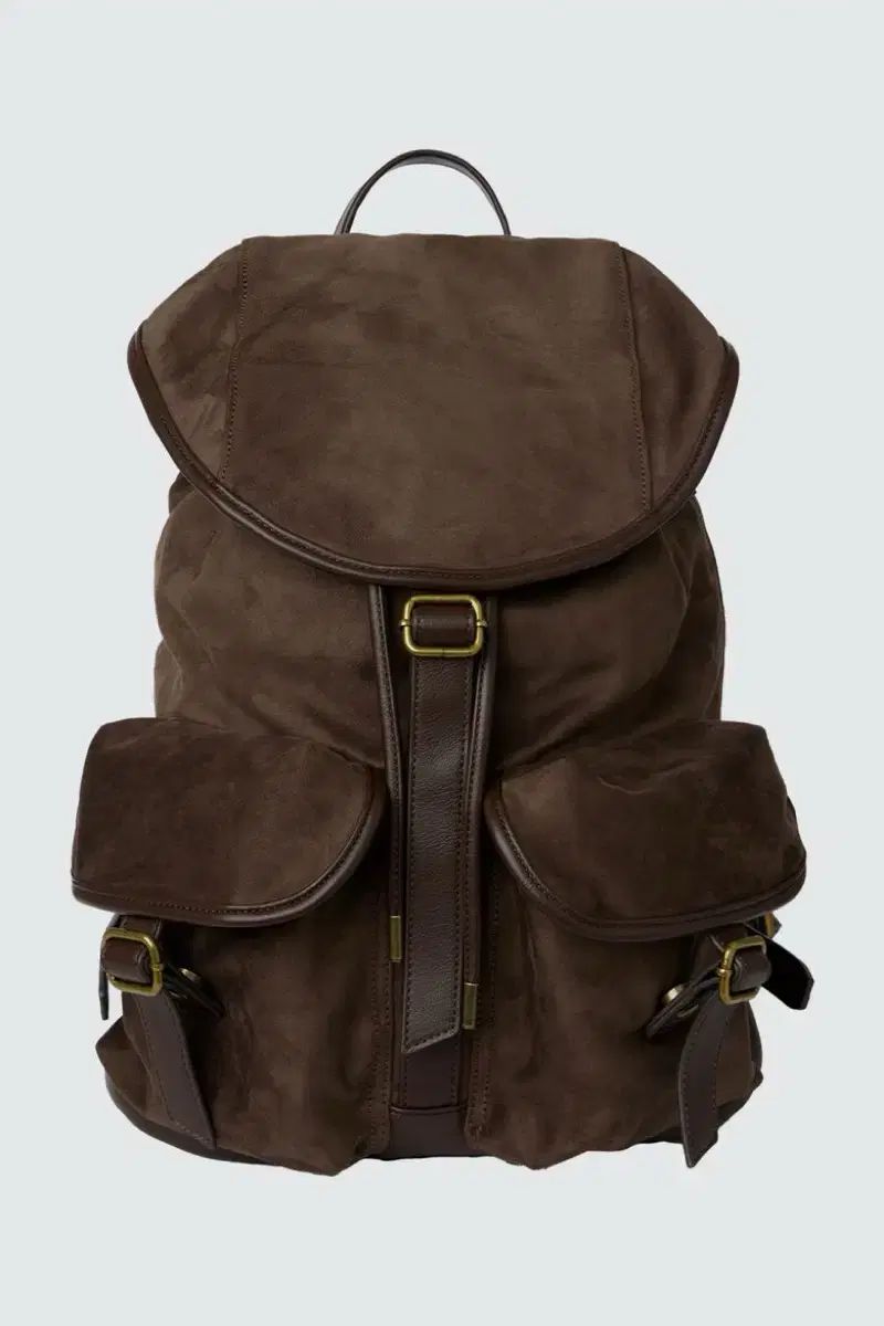 LEARVE アルベルト スウェード リュックサック ブラウン