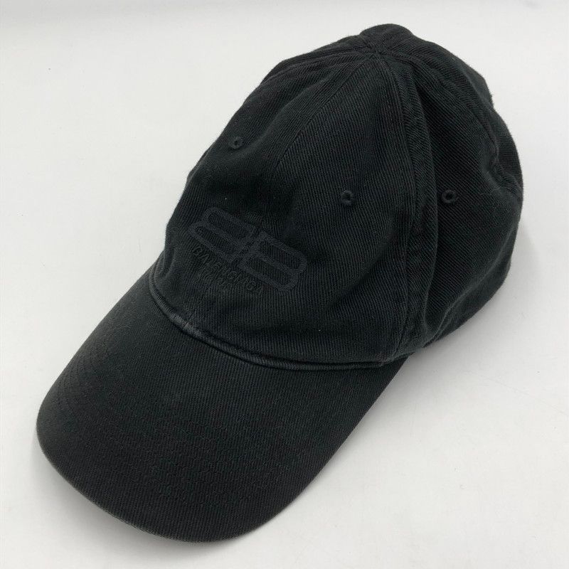 品 BALENCIAGA バレンシアガ 22AW BB LOGO CAP BB ロゴ キャップ 帽子 ロゴ刺繍 ヴィンテージ加工 183-251116-yy-09-tei