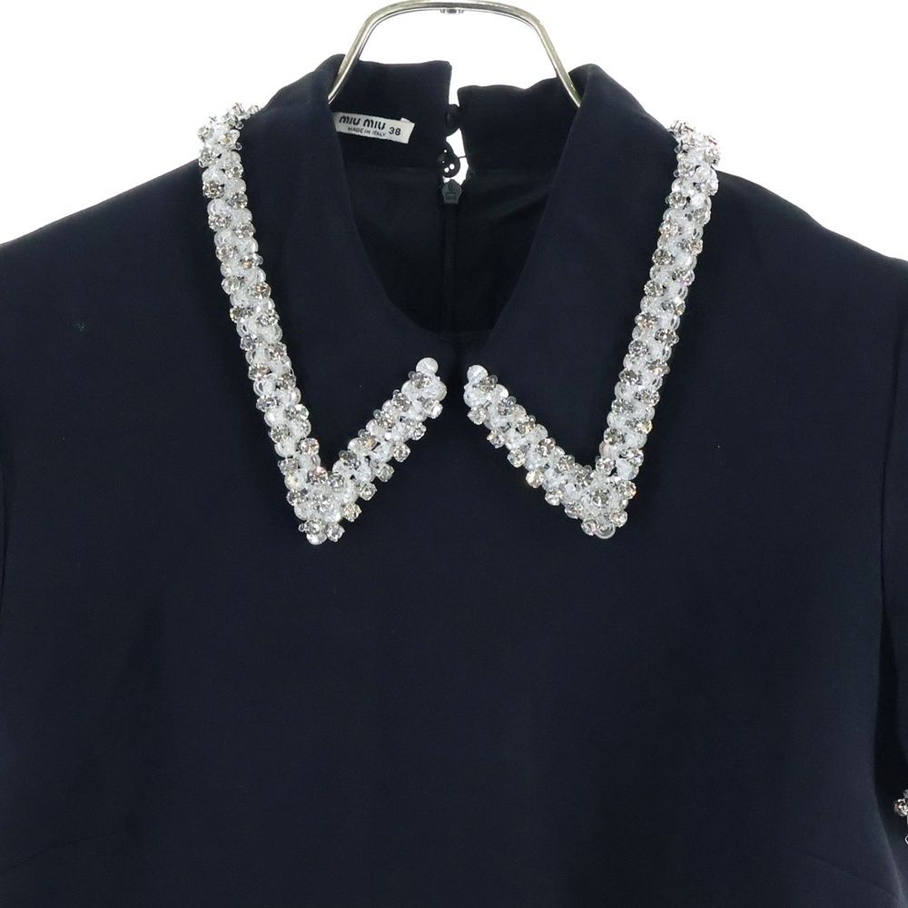 miumiu (ミュウミュウ) 19SS ビジュー装飾 ビスコース レーヨン バック