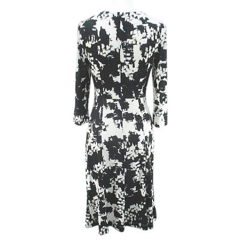 ケイミー Kay me 七分袖 膝丈 フレアワンピース ワンピース 7 黒系