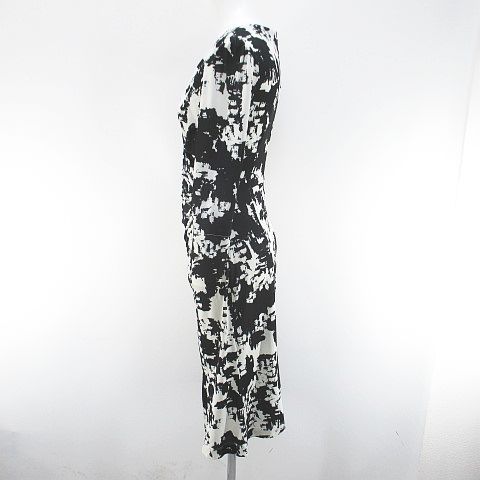 ケイミー Kay me 七分袖 膝丈 フレアワンピース ワンピース 7 黒系