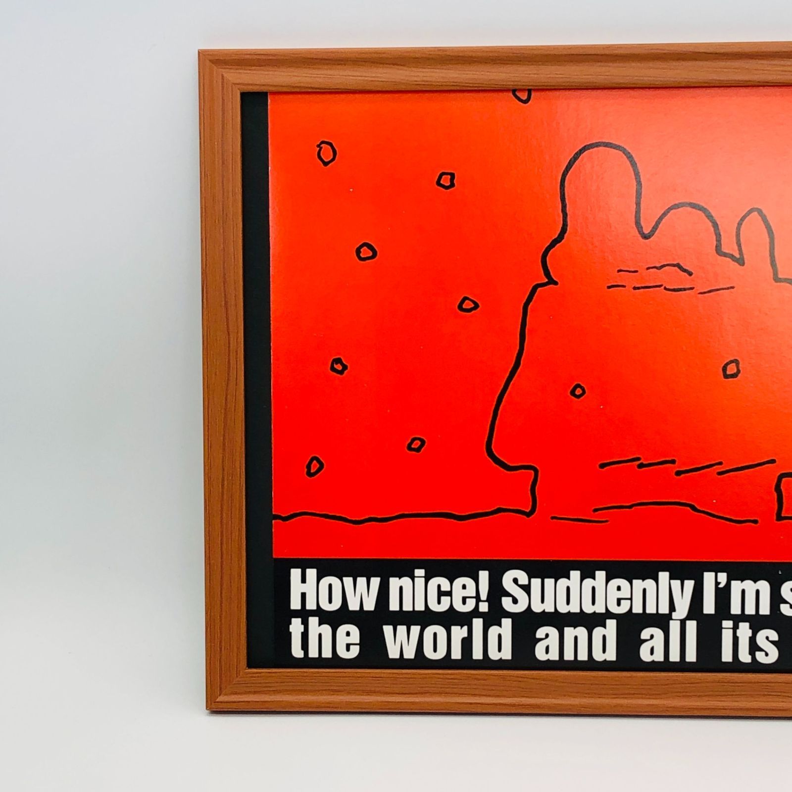 ビンテージ カレンダー ポスター ピーナッツ スヌーピー ＆ ウッド