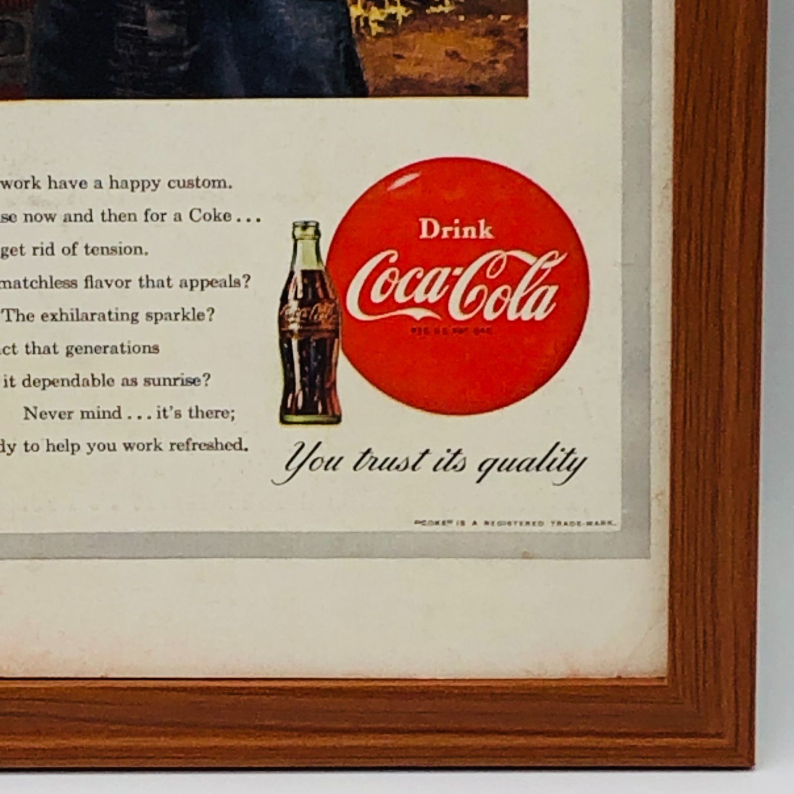 ビンテージ 広告 ポスター 『 コカコーラ レトロ 昭和 ( Coca Cola