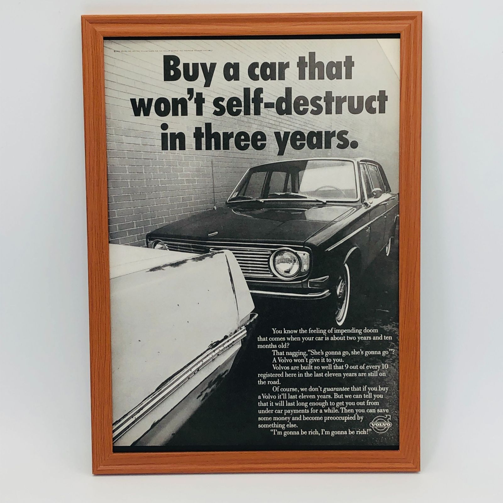 ビンテージ 広告 ポスター 『 ボルボ レトロ 昭和 ( Volvo ) 』 1960's