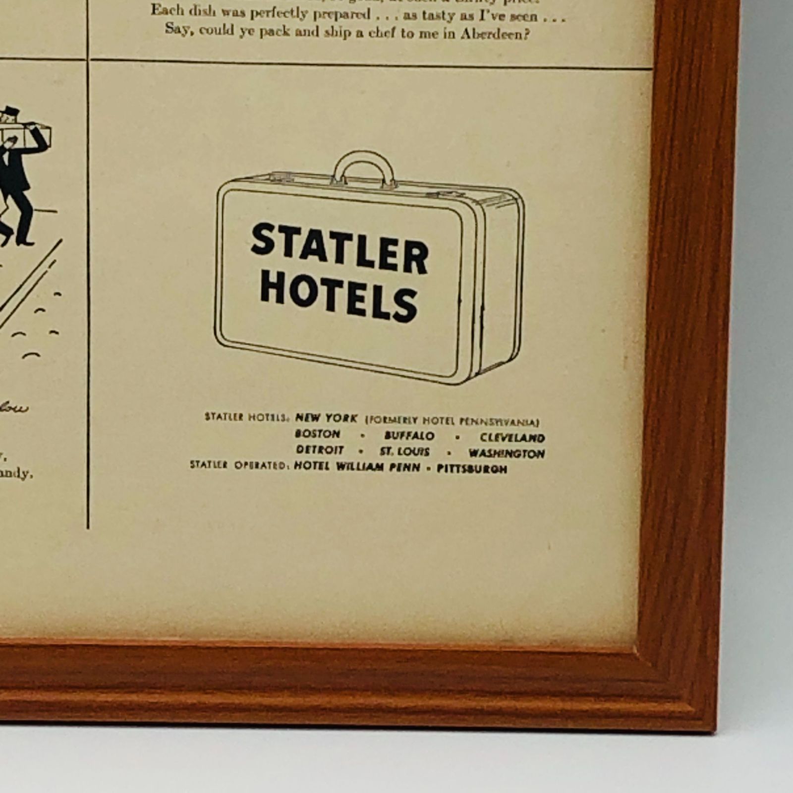 ビンテージ ハンガー アメリカ 木製 ホテルSTATLER HOTELS The Statler