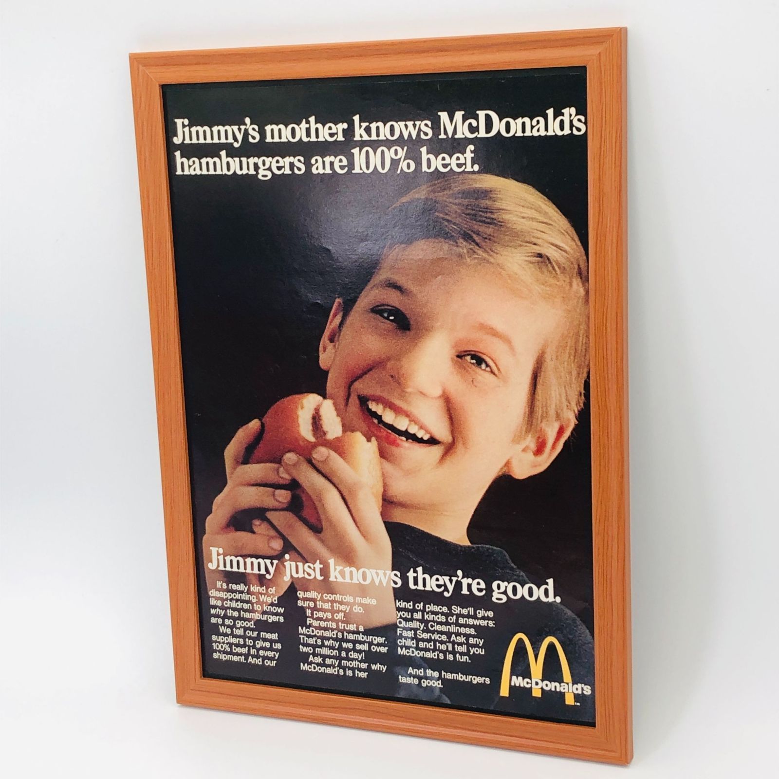 ビンテージ 広告 ポスター 『 マクドナルド レトロ 昭和 ( McDonald's