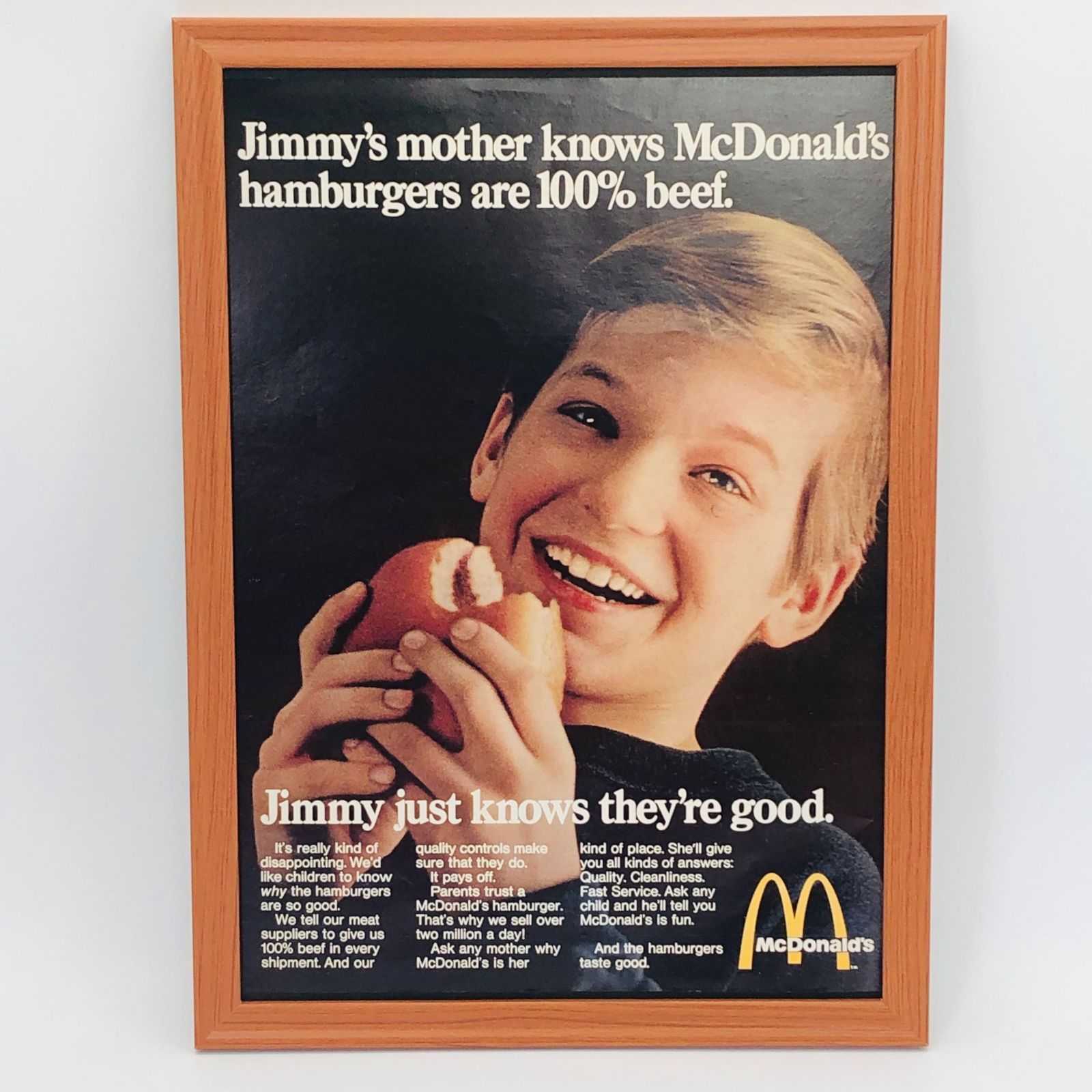 ビンテージ 広告 ポスター 『 マクドナルド レトロ 昭和 ( McDonald's