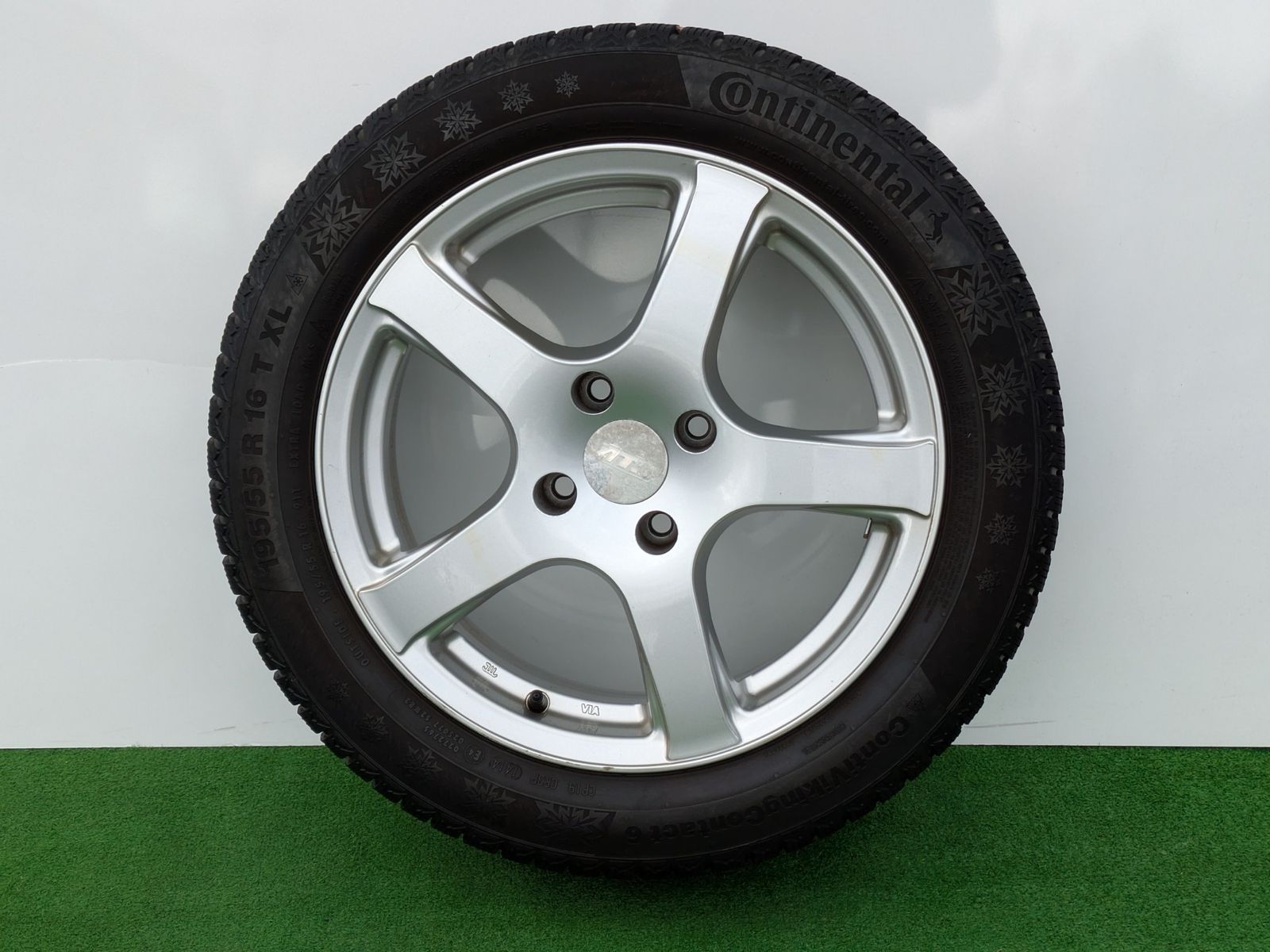 □プジョー208外し 16インチアルミホイール4本 16×6.5J 108×4H ＋27