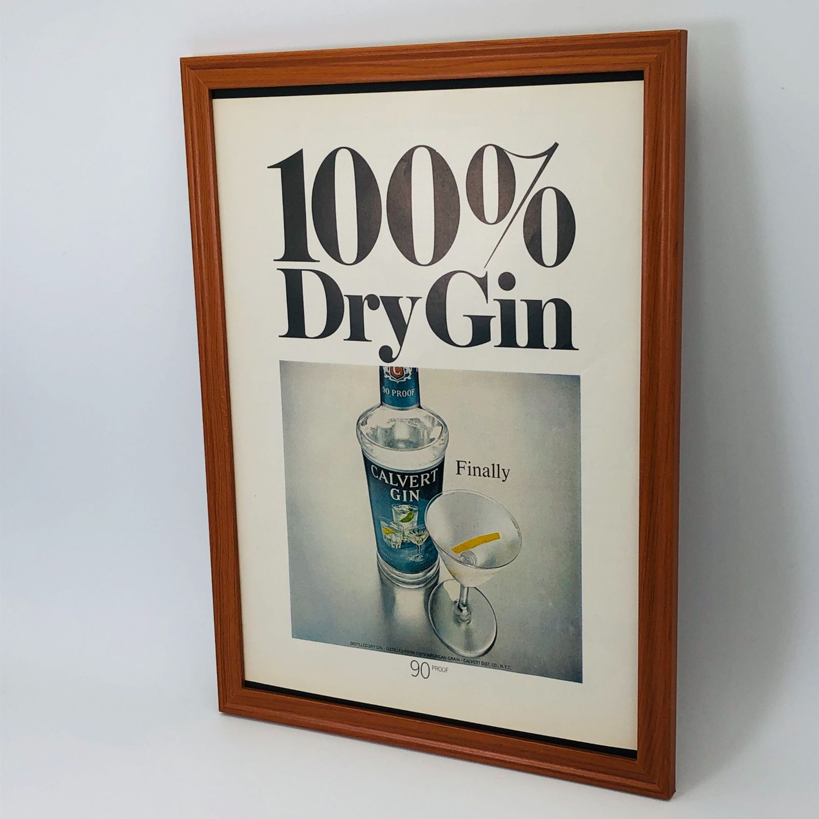 ビンテージ 広告 ポスター 『 カルバート ジン（Calvert Gin