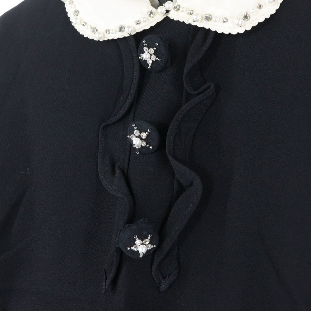 miumiu (ミュウミュウ) 17SS フェイクパール ビジュー ラインストーン