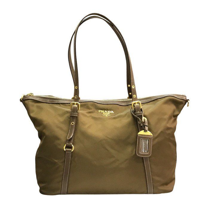 【A4対応】PRADA プラダ 2way ショルダーバッグ ナイロン カーキ A4対応】PRADA プラダ 2way ショルダーバッグ ナイロン カーキ