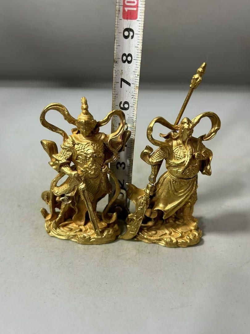 銅製 仏像 韋陀菩薩 関公供養仏 家住宅 茶台 禅意 装飾品 工芸品 置物