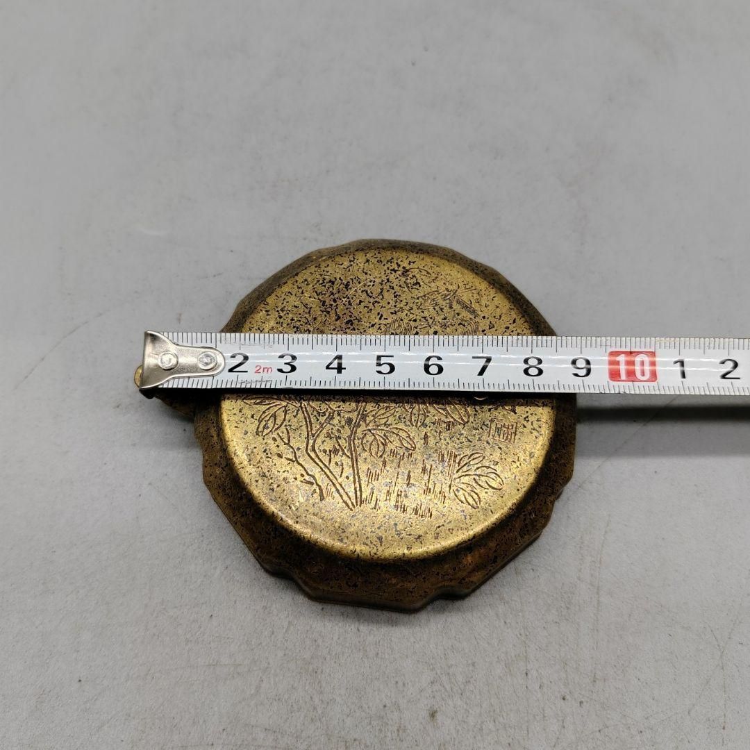 銅製 水滴形硯台 硯滴 墨滴 書道具文房具 装飾品 現代工芸品 置物