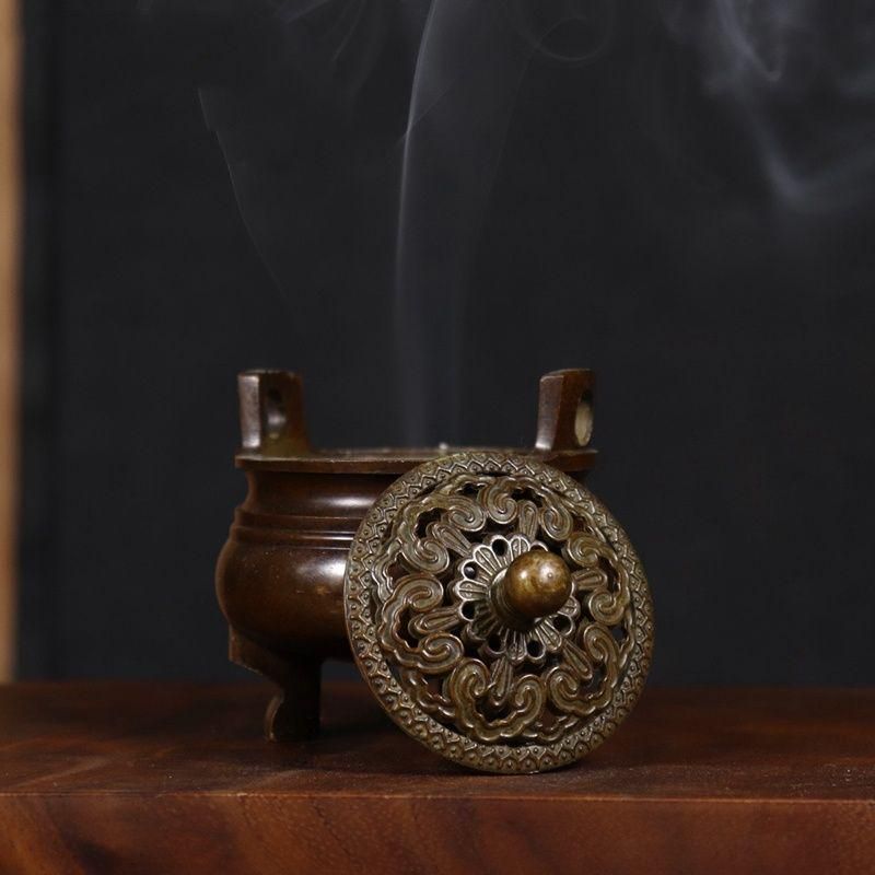 銅炉 古銅 香道 銅製 明代 三足銅炉 銅炉 古銅 香道 銅製 明代 三足銅炉