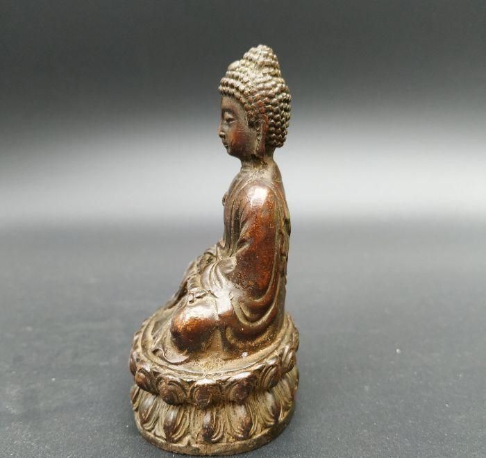 仏教美術 仏像 お釈迦様像 小仏像 銅製 銅器 - メルカリ