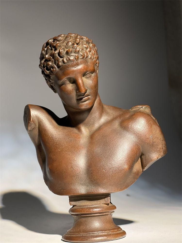 石像 商神ヘルメス像頭像 リビング 玄関 書棚 装飾品 現代工芸品 置物