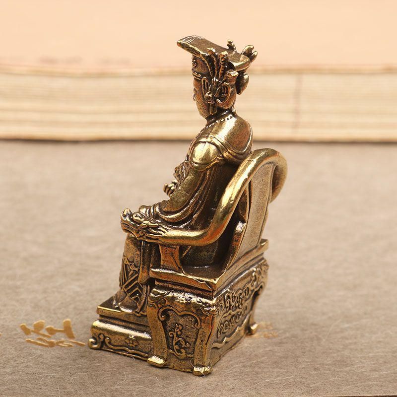 仏像　銅製 チャンレーシィク・チャクシパ（四臂観音菩薩像） 銅製アンティーク