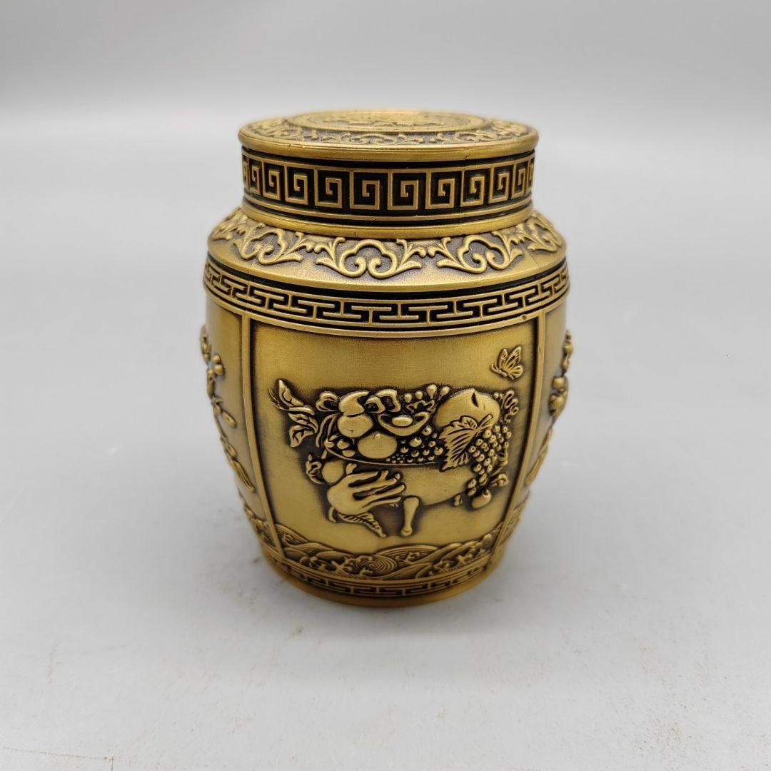 銅器 茶道具 茶壷 香道具 リビングオフィス 装飾品 工芸品 置物 - メルカリ