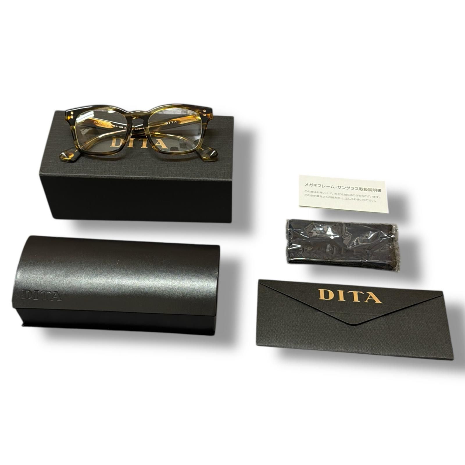 DITA MANN マン メガネ サングラス 眼鏡 ディタ DTX102 ブラウン 2326M