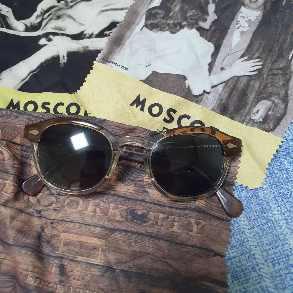 MOSCOT モスコット レムトッシュ サングラス ブラウン クリスタル