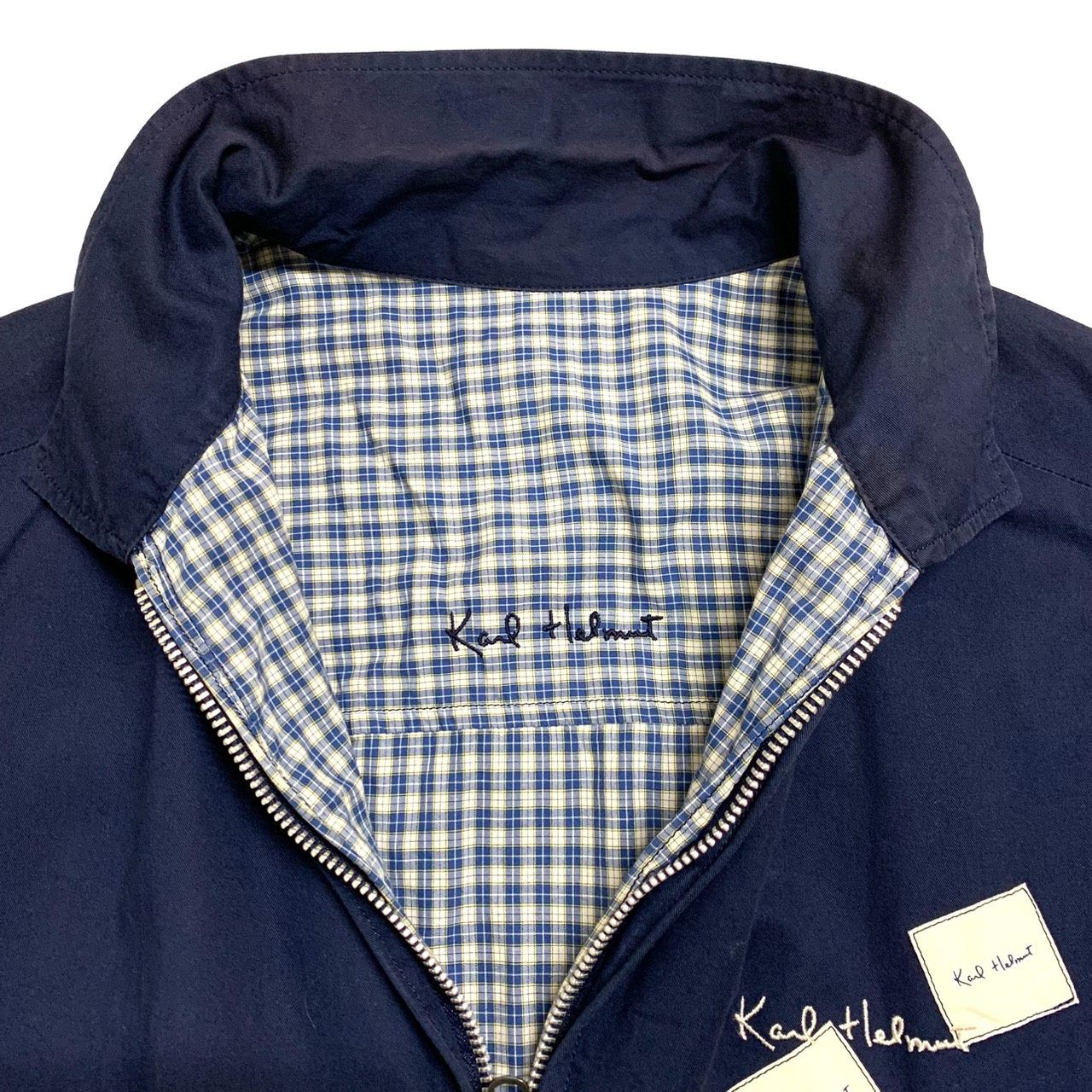 KARL HELMUT カールヘルム リバーシブル ワッペン付き ブルゾン M KARL HELMUT】カールヘルム/リバーシブルブルゾン/スィングトップ/M