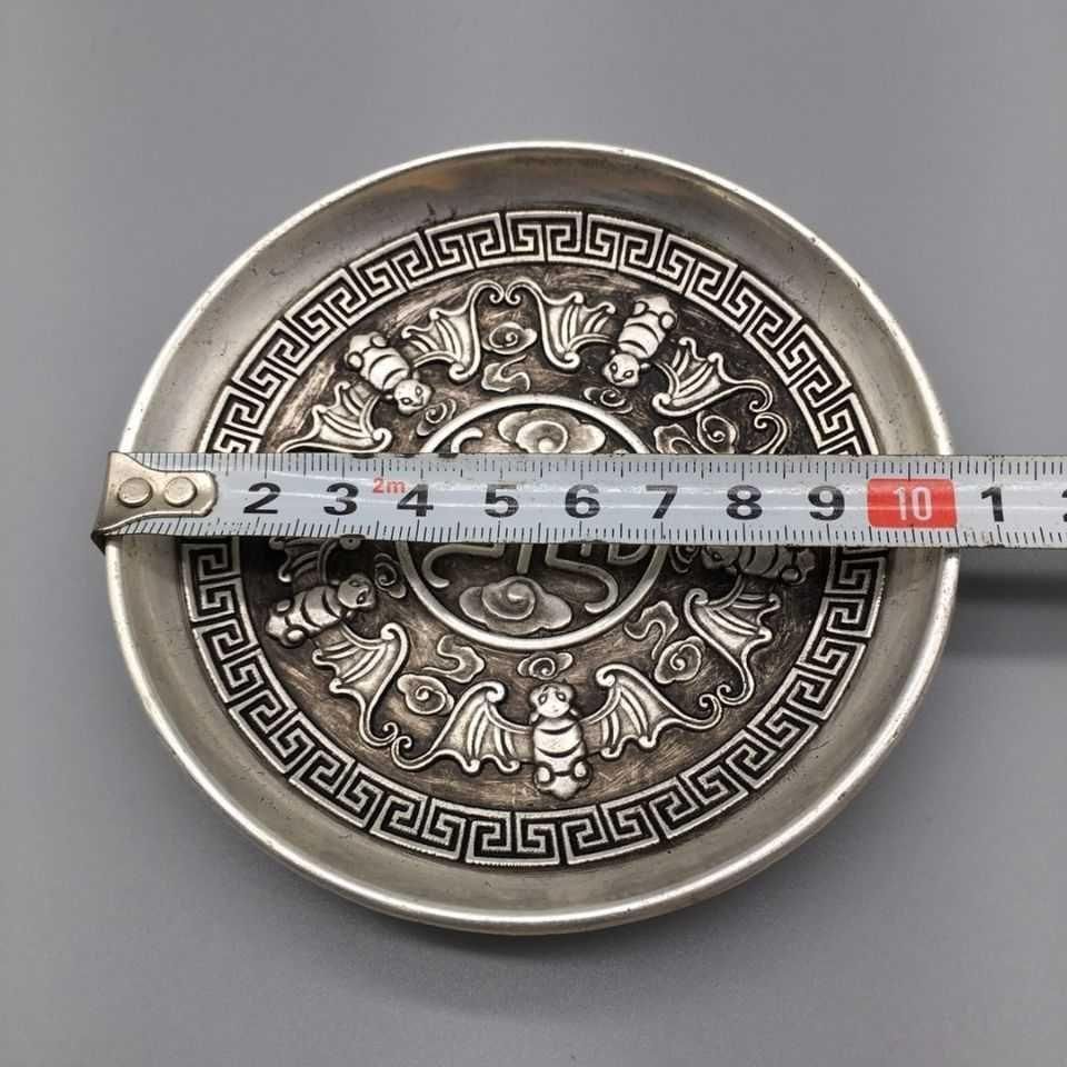 銅器 五福奉寿盤 五福臨門 家客 間 開運 風水 招財 装飾品 工芸品 置物