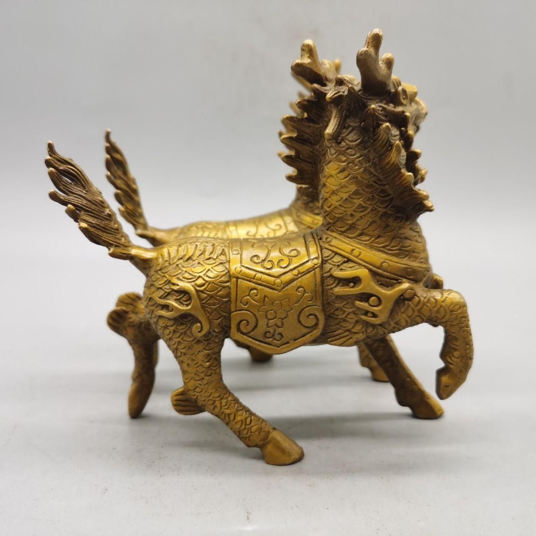 銅器 麒麟 鎮宅 辟邪 開運 風水 招財 置物 装飾品 工芸品 - メルカリ