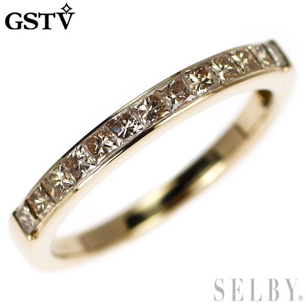 k18 シャンパンカラーダイヤモンドリング gstv GSTV K18シャンパン