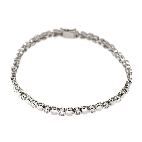  Pt 850 ダイヤモンド ブレスレット 0.91 ct ブレスレット アクセサリー