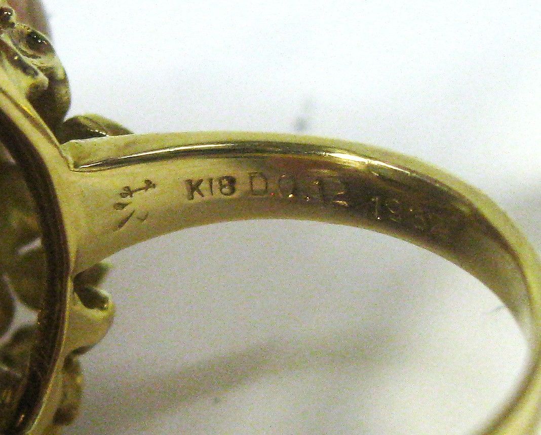 極美品K18 18金リング指輪 ムンストーン19.32ctダイヤ7ヶ0.12ct - メルカリ