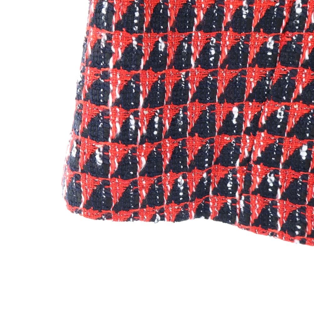 GUCCI (グッチ) タイガーボタン 総柄ジャガード タックデザイン  