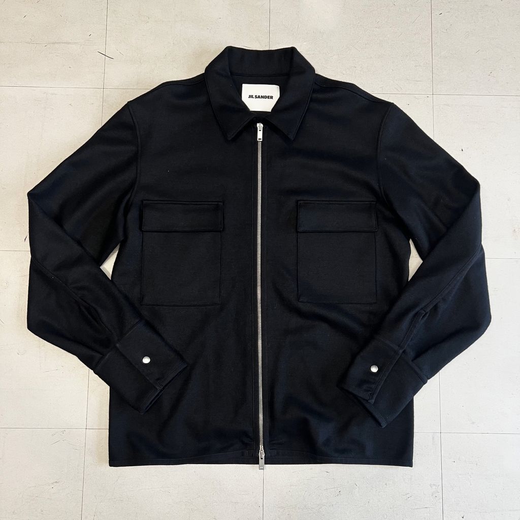 JIL SANDER ジルサンダー 22AW WOOL MELTON JACKET ウール ジップ