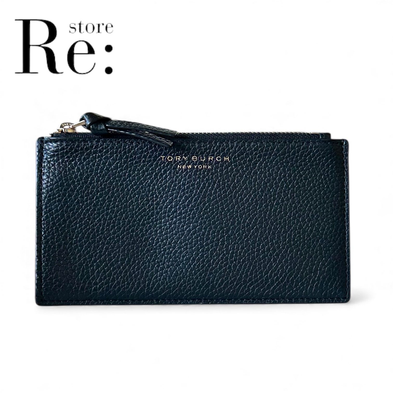 良品】TORY BURCH トリーバーチ グレインドレザー フラグメントケース 