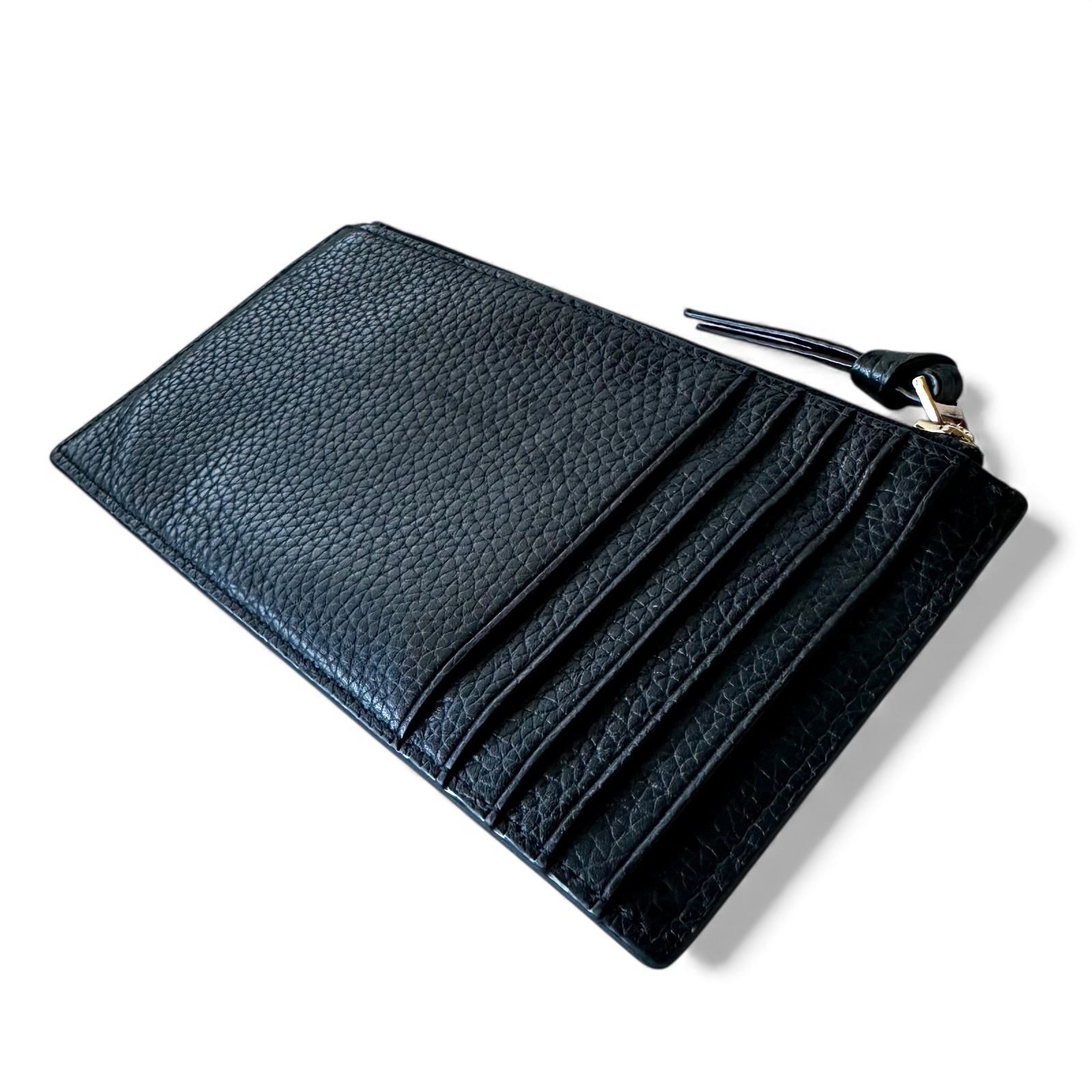 良品】TORY BURCH トリーバーチ グレインドレザー フラグメントケース 