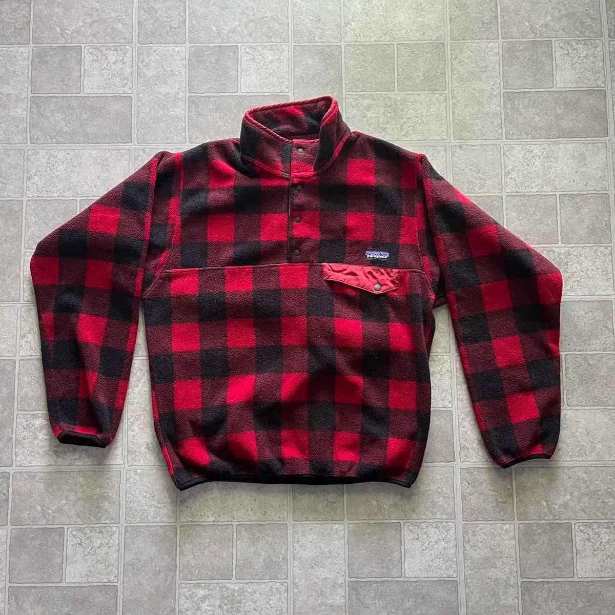 16FW パタゴニア Classic Synchilla シンチラ スナップ-T フリース プルオーバー バッファロー レッドCHECK