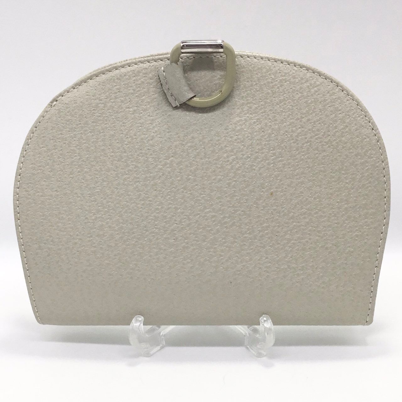 グッチ GUCCI ヴィンテージ レザー 折り財布 コインケース アイボリー き