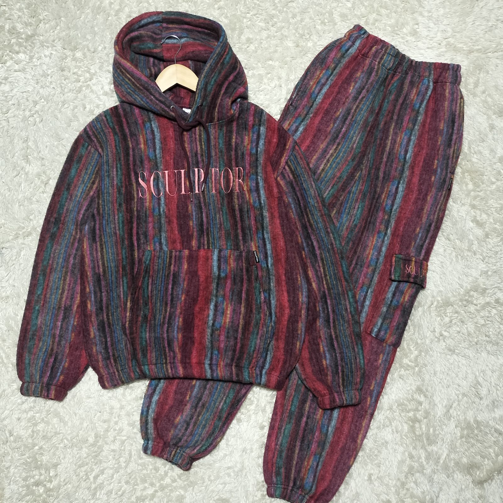 美品】SCULPTOR スカルプター フリース スウェット セットアップ S