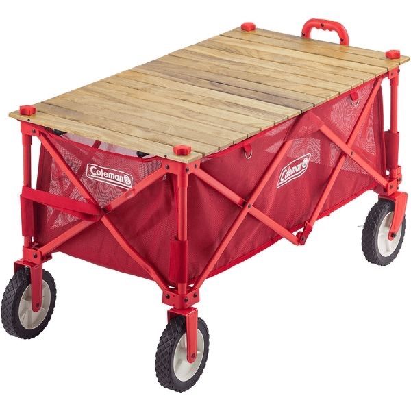 コールマン ウッドロールテーブル アウトドアワゴン対応 収納ケース付